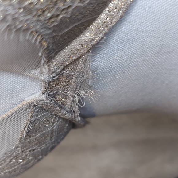 DREAM ANGELS Victoria's Secret GOLD Lace Demi Push-Up 32C - Picture 3 of 10